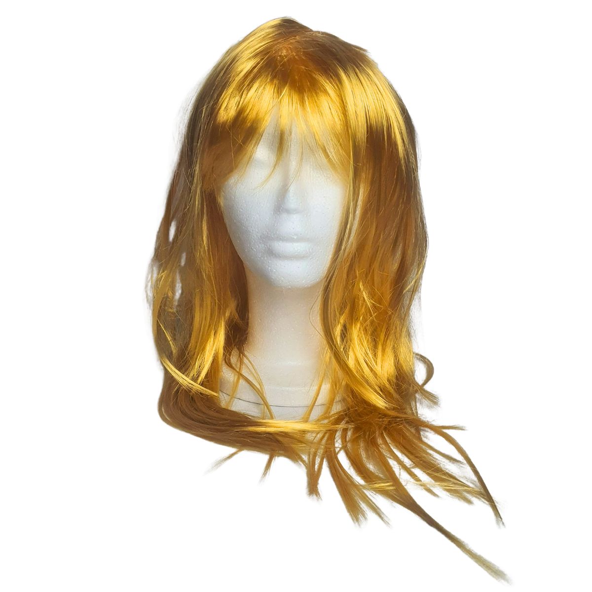 Peruca Fantasia Cosplay Longa Lisa Sintética Dourada Peruca Fantasia Cosplay Longa Lisa Sintética Dourada
